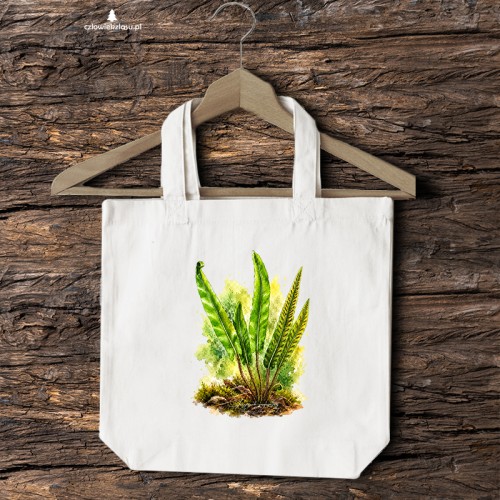Języcznik zwyczajny /Asplenium scolopendrium/ - prezent dla botanika, prezent dla florysty, miłośnika roślin - Torba naturalna