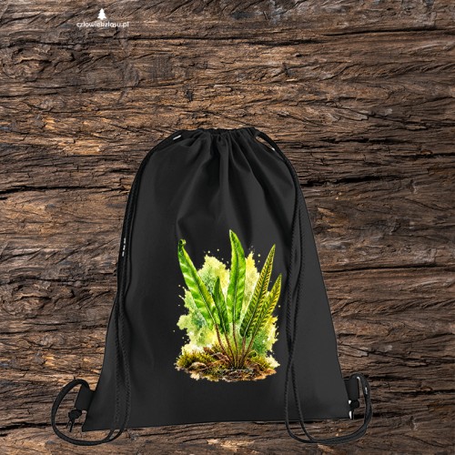 Języcznik zwyczajny /Asplenium scolopendrium/ - prezent dla botanika, prezent dla florysty, miłośnika roślin - Worek-Plecak
