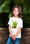 Języcznik zwyczajny /Asplenium scolopendrium/ - prezent dla botanika, prezent dla florysty, miłośnika roślin - Koszulka dziecięca