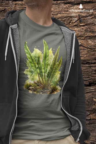 Języcznik zwyczajny /Asplenium scolopendrium/ - prezent dla botanika, prezent dla florysty, miłośnika roślin - Koszulka