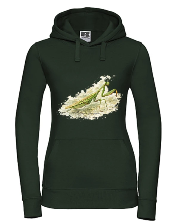 Modliszka zwyczajna /Mantis religiosa/ - prezent dla entomologa - Koszulka damska / męska