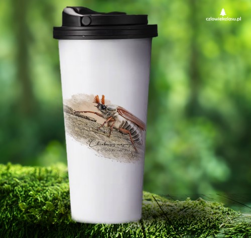 Chrabąszcz majowy /Melolontha melolontha/ - prezent dla Entomologa - Kubek termiczny