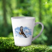Myszołów (Buteo buteo) - prezent dla Ornitologa - Kubek latte