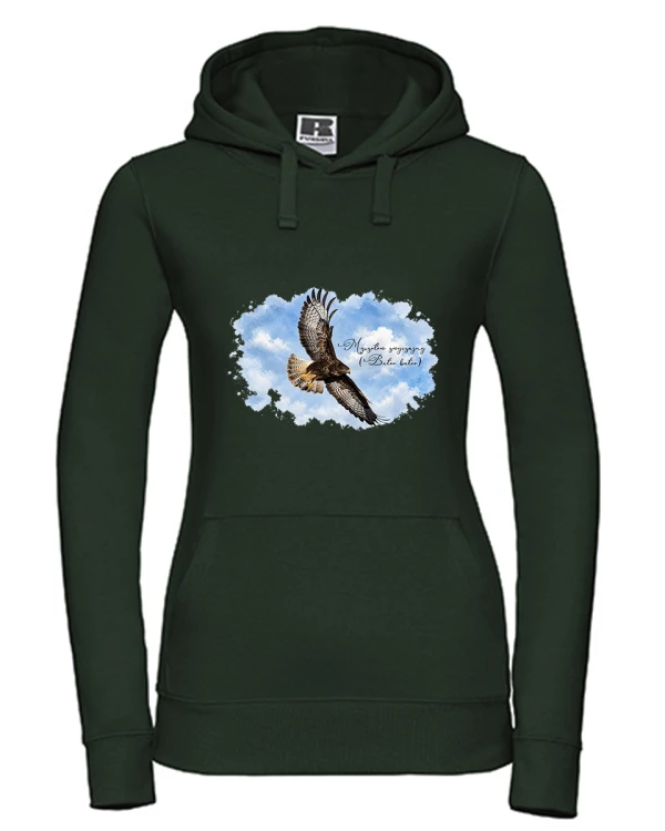 Myszołów (Buteo buteo) - prezent dla Ornitologa - Bluza z kapturem / Bluza bez kaptura