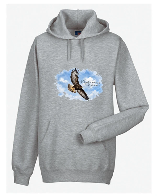 Myszołów (Buteo buteo) - prezent dla Ornitologa - Bluza z kapturem / Bluza bez kaptura