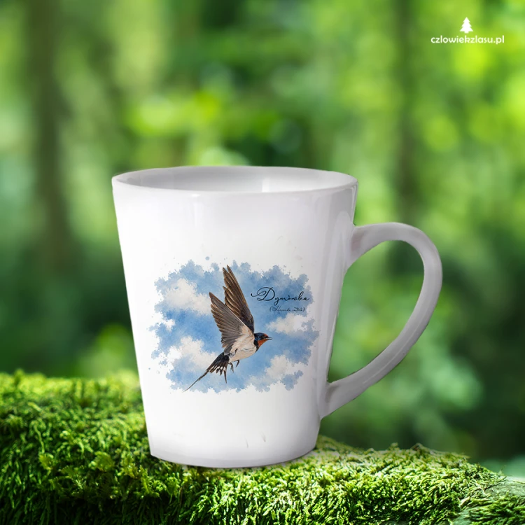 Dymówka /Hirundo rustica/ - prezent dla ornitologa - Kubek latte