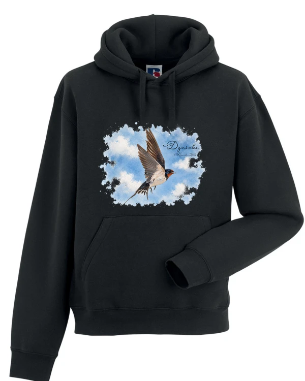 Dymówka /Hirundo rustica/ - prezent dla ornitologa - Bluza z kapturem / Bluza bez kaptura