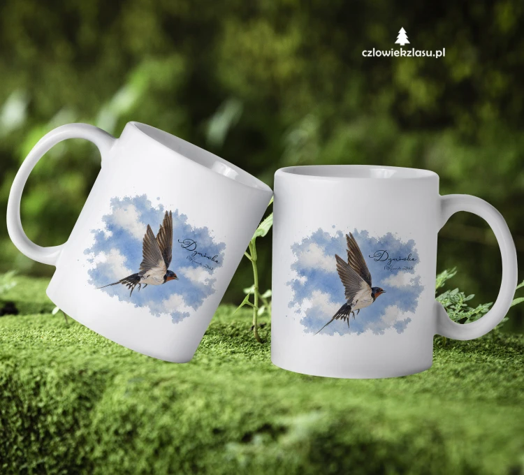 Dymówka /Hirundo rustica/ - prezent dla ornitologa - Kubek ceramiczny
