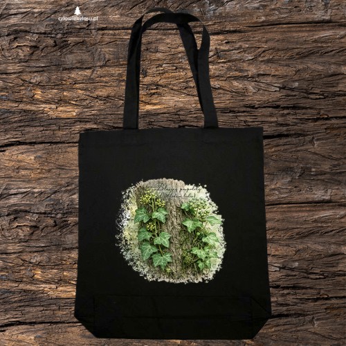 Bluszcz pospolity /Hedera helix/ - prezent dla botanika, prezent dla florysty, miłośnika roślin - Torba naturalna