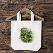 Bluszcz pospolity /Hedera helix/ - prezent dla botanika, prezent dla florysty, miłośnika roślin - Torba naturalna