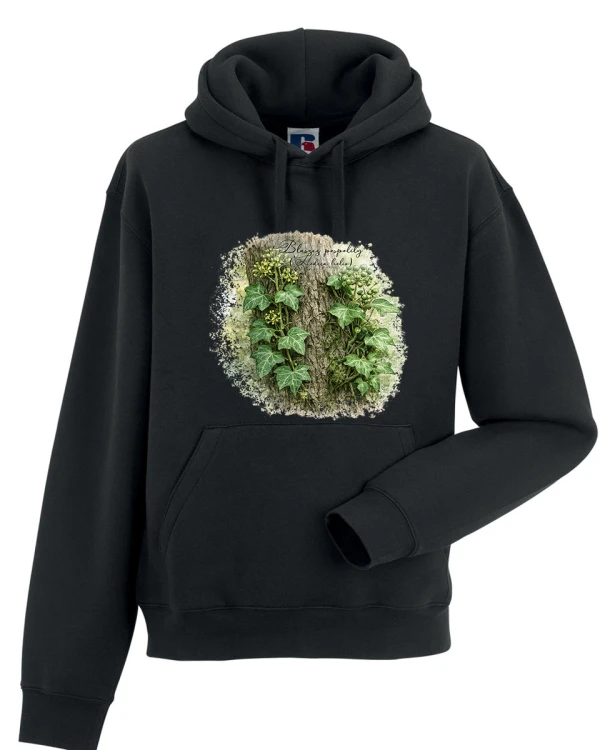 Bluszcz pospolity /Hedera helix/ - prezent dla botanika, prezent dla florysty, miłośnika roślin - Bluza z kapturem / Bluza bez kaptura