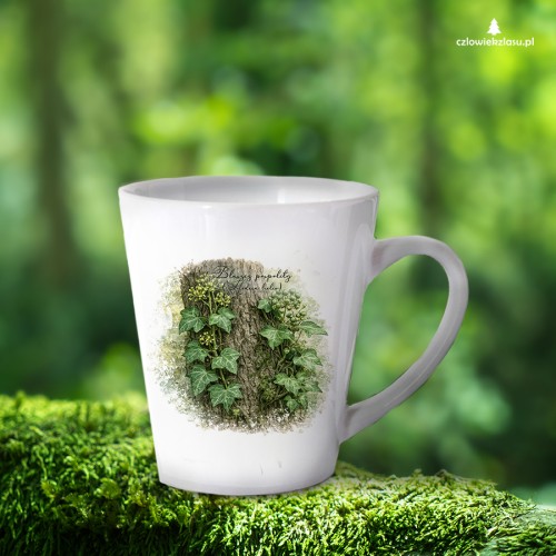 Bluszcz pospolity /Hedera helix/ - prezent dla botanika, prezent dla florysty, miłośnika roślin - Kubek latte
