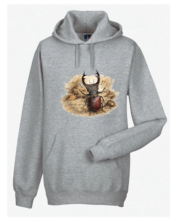 Jelonek rogacz /Lucanus cervus/ - prezent dla Entomologa - Bluza z kapturem / Bluza bez kaptura