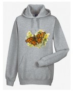 Rusałka ceik /Polygonia c-album/ - prezent dla Lepidopterologa, prezent dla entomologa - Bluza z kapturem / Bluza bez kaptura