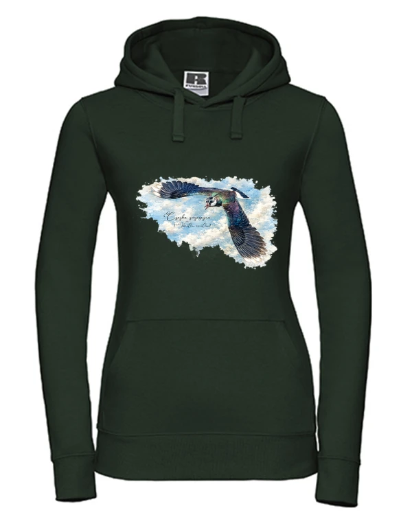 Czajka zwyczajna /Vanellus vanellus/ 2 - prezent dla ornitologa - Bluza z kapturem / Bluza bez kaptura