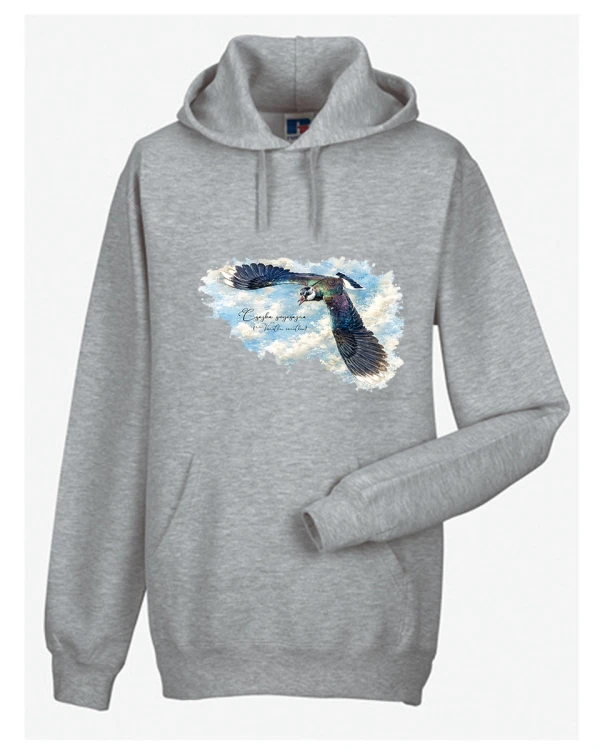 Czajka zwyczajna /Vanellus vanellus/ 2 - prezent dla ornitologa - Bluza z kapturem / Bluza bez kaptura