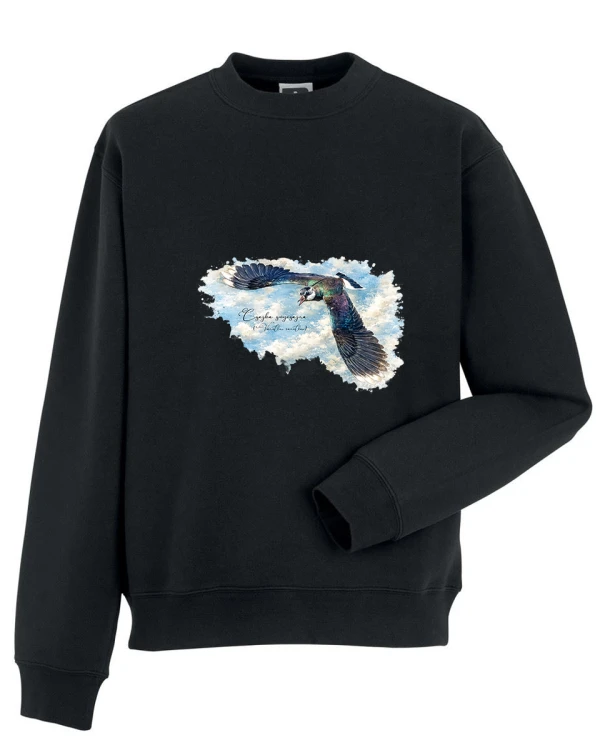 Czajka zwyczajna /Vanellus vanellus/ 2 - prezent dla ornitologa - Bluza z kapturem / Bluza bez kaptura