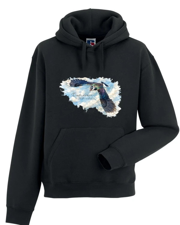 Czajka zwyczajna /Vanellus vanellus/ 2 - prezent dla ornitologa - Bluza z kapturem / Bluza bez kaptura