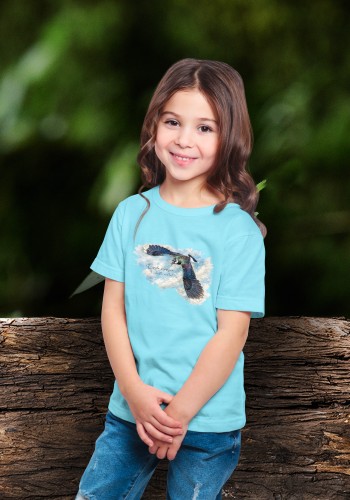 Czajka zwyczajna /Vanellus vanellus/ 2 - prezent dla ornitologa - Koszulka dziecięca