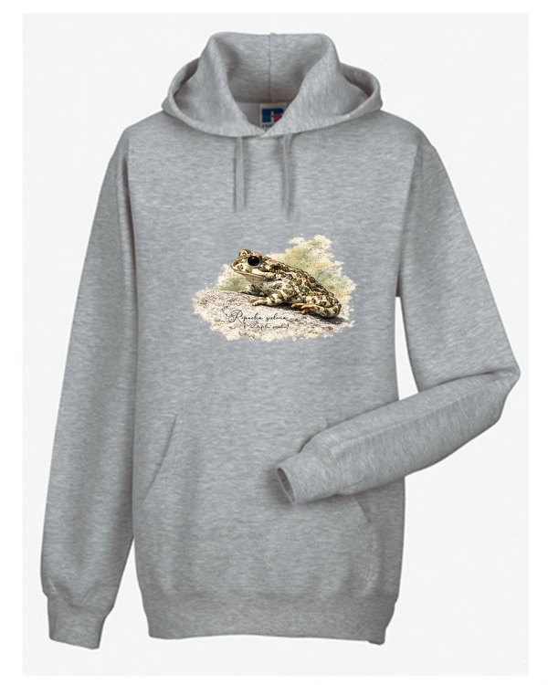 Ropucha zielona - /Bufotes viridis/ - Prezent dla herpetologa - Bluza z kapturem w kolorze spoza oferty tylko na zamówienie