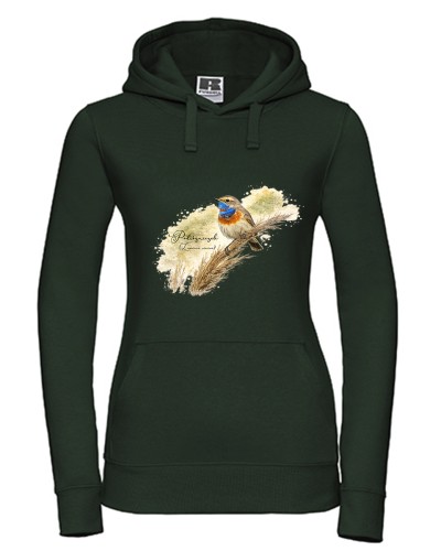 Podróżniczek /Luscinia svecica/ - prezent dla Ornitologa - Bluza z kapturem / Bluza bez kaptura