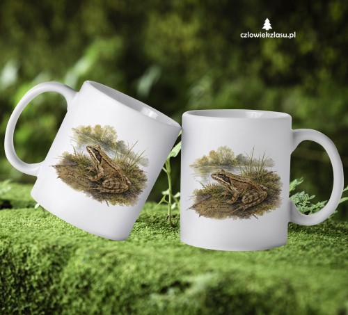 Żaba trawna /Rana temporaria/ – prezent dla herpetologa - Kubek ceramiczny