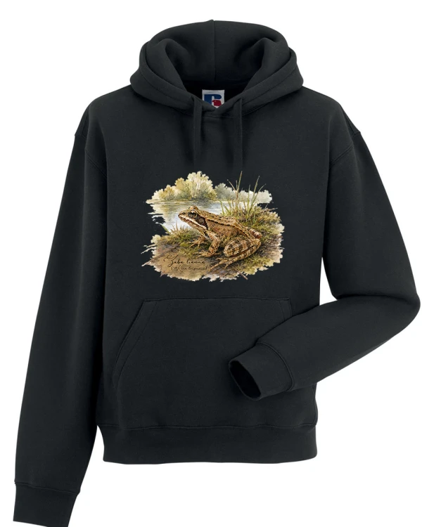 Żaba trawna /Rana temporaria/ – prezent dla herpetologa - Bluza z kapturem / Bluza bez kaptura