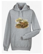 Żaba trawna /Rana temporaria/ – prezent dla herpetologa - Bluza z kapturem / Bluza bez kaptura
