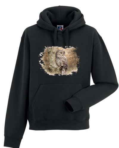 Puszczyk uralski / Strix uralensis / - prezent dla ornitologa - Bluza z kapturem / Bluza bez kaptura