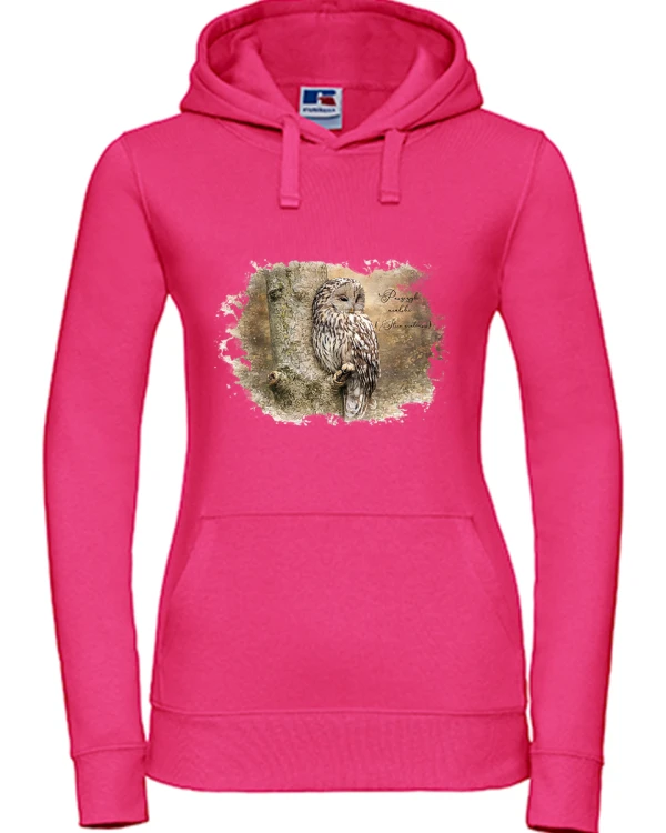 Puszczyk uralski / Strix uralensis / - prezent dla ornitologa - Bluza z kapturem / Bluza bez kaptura