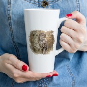 Puszczyk uralski /Strix uralensis/ - prezent dla ornitologa - Kubek latte