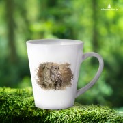Puszczyk uralski /Strix uralensis/ - prezent dla ornitologa - Kubek latte