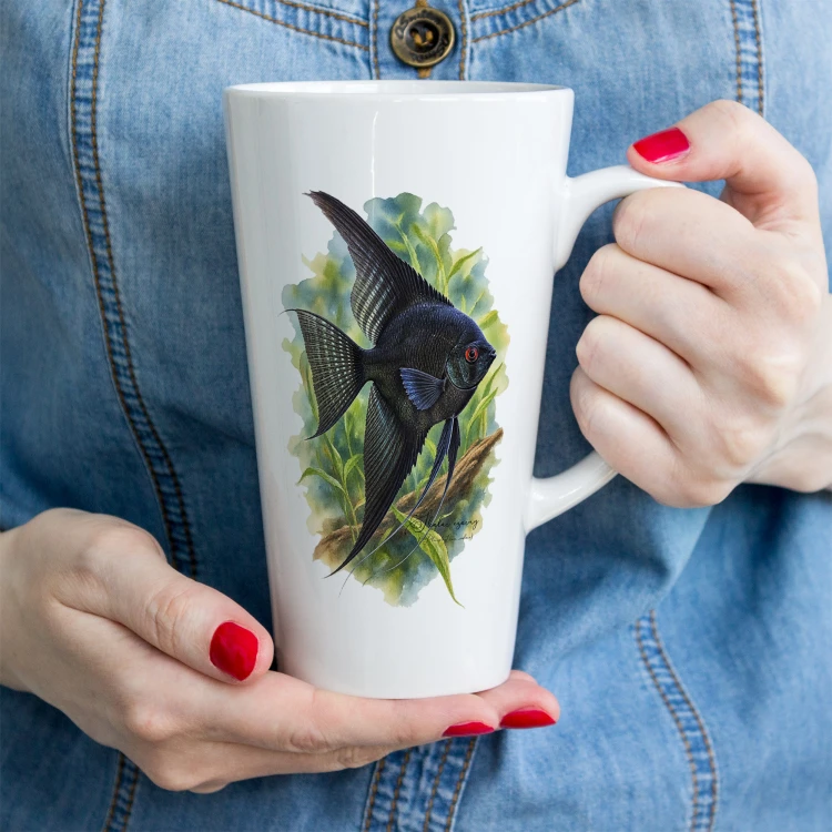 Skalar czarny /Pterophyllum scalare/- Kubek latte