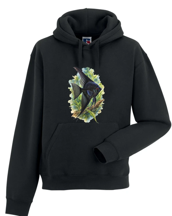 Skalar czarny /Pterophyllum scalare/ - Bluza z kapturem / Bluza bez kaptura