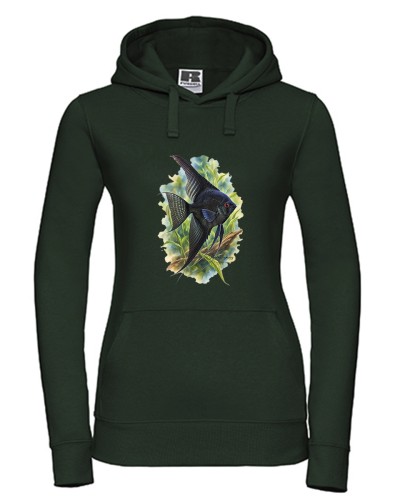 Skalar czarny /Pterophyllum scalare/ - Bluza z kapturem / Bluza bez kaptura