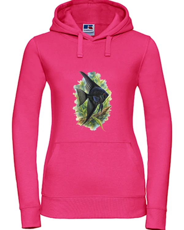 Skalar czarny /Pterophyllum scalare/ - Bluza z kapturem / Bluza bez kaptura