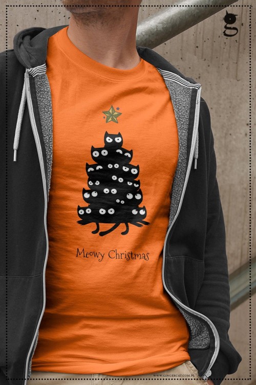 Meowy Christmas - pomaranczowa.jpg