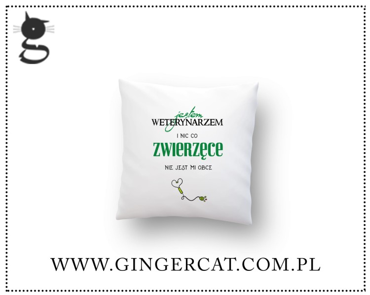 Jestem weterynarzem poduszka.jpg