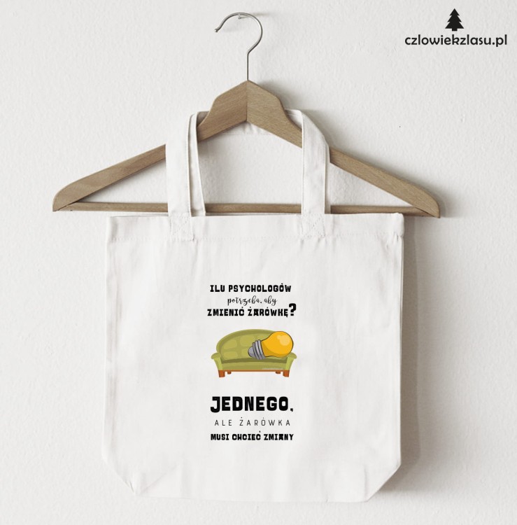 Torba eko psychologa - ilu psychologow potrzeba do zmiany zarowki.jpg